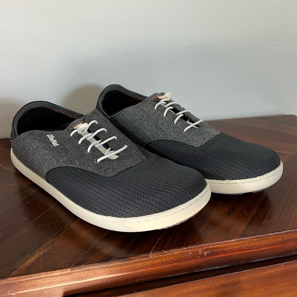 New OluKai Nohea Moku No Tie Boat Shoes Men’s Size 9